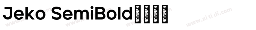 Jeko SemiBold字体转换